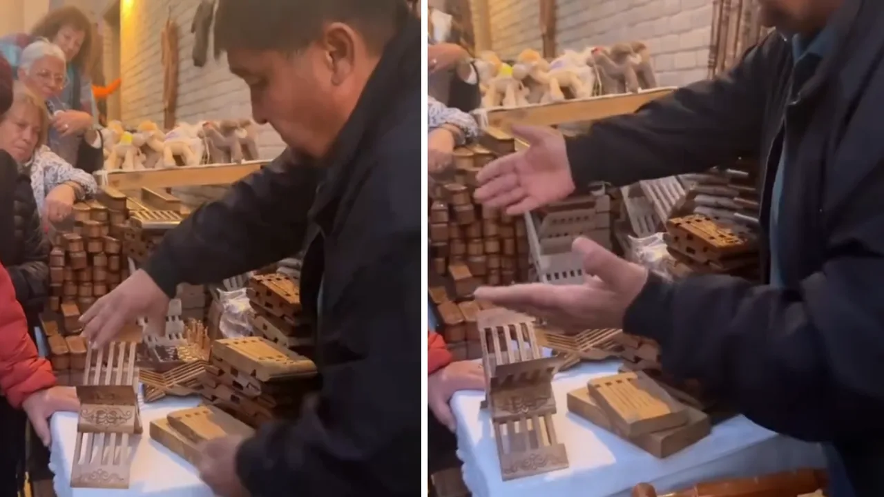 Uzbek craftsman's glue-free wooden device sparks interest among foreigners (video)