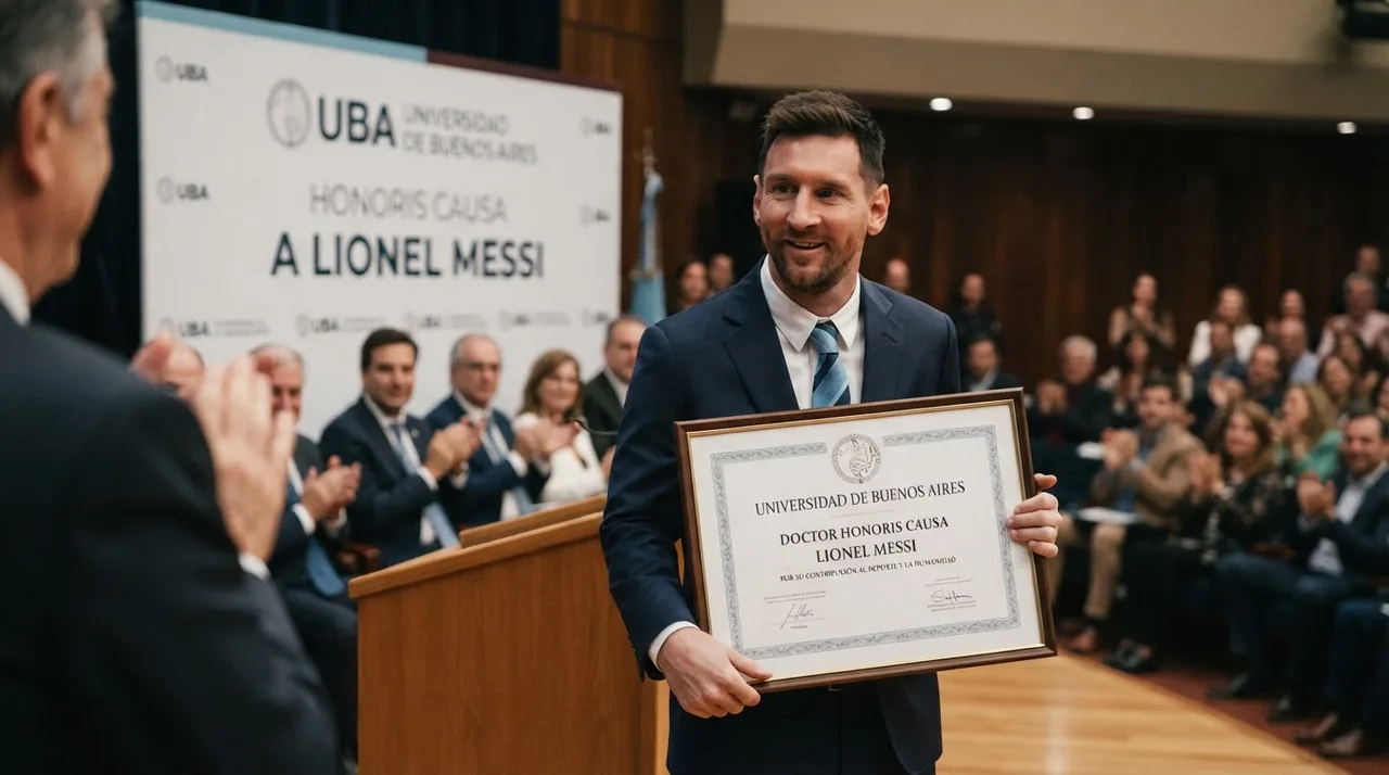 Messi becomes an honorary doctor of the University of Buenos Aires