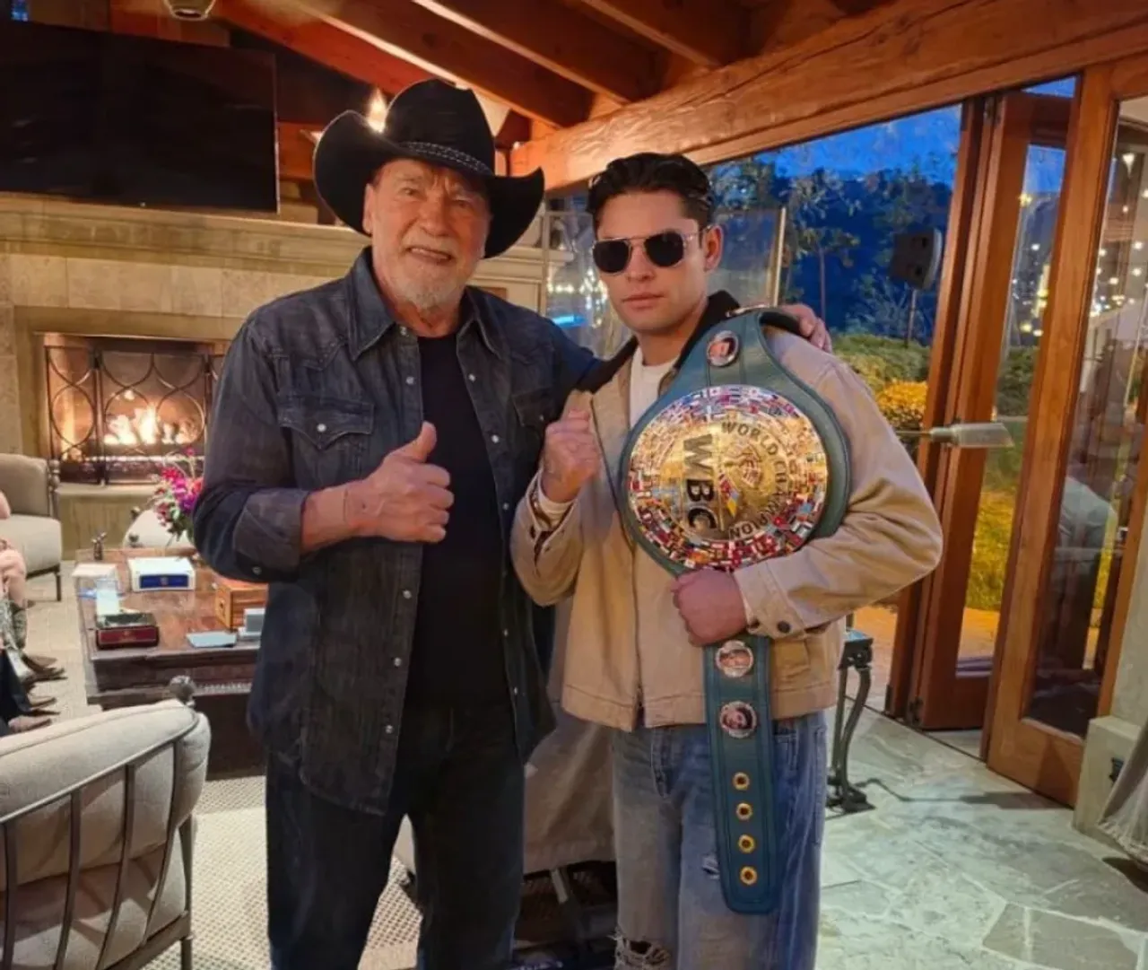 Ryan Garcia shared a photo with 79-year-old Arnold Schwarzenegger