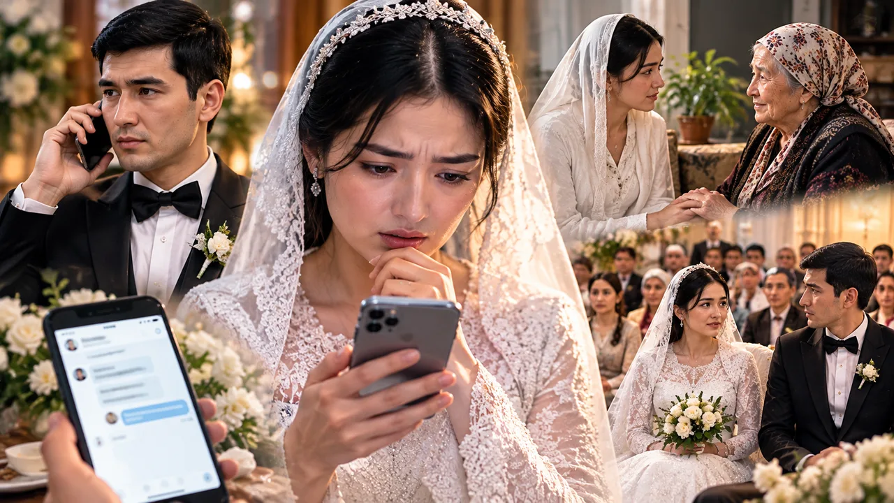 Nikoh kuni kelin kuyovning telefonidagi xabarni o‘qib, hammani hayratda qoldirdi