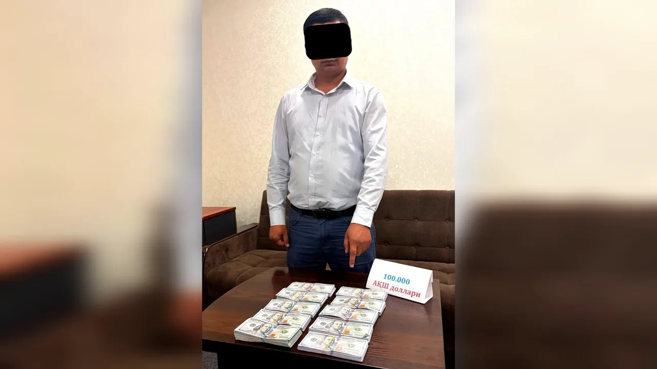 Bank employee detained with 100 thousand dollars in Tashkent region