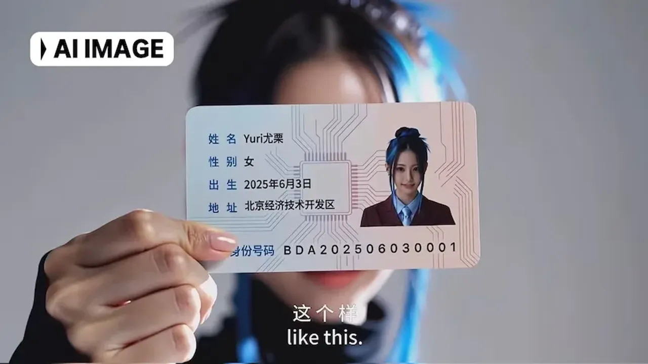 In China, a virtual creator generated by artificial intelligence was issued an ID