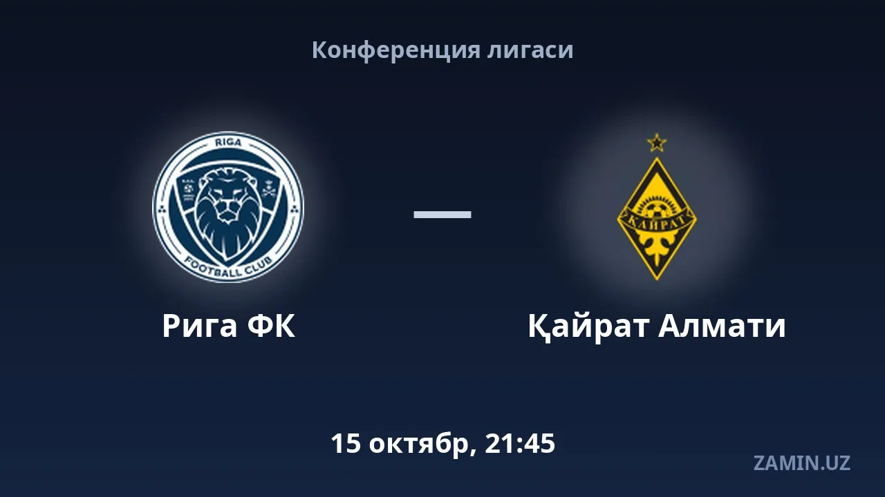 Riga FC — Kairat Almaty : compositions et direct commenté