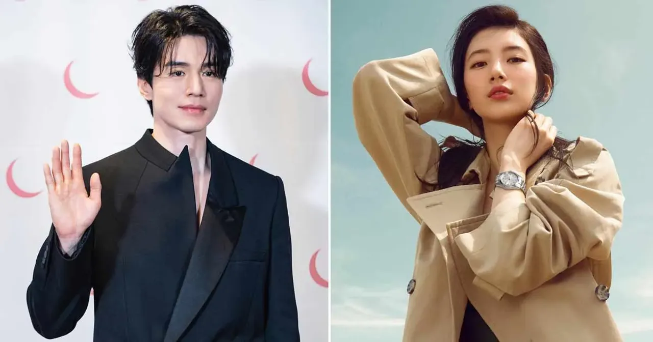 Korean actor Lee Dong-wook and actress Suzy pictured in separate frames.
