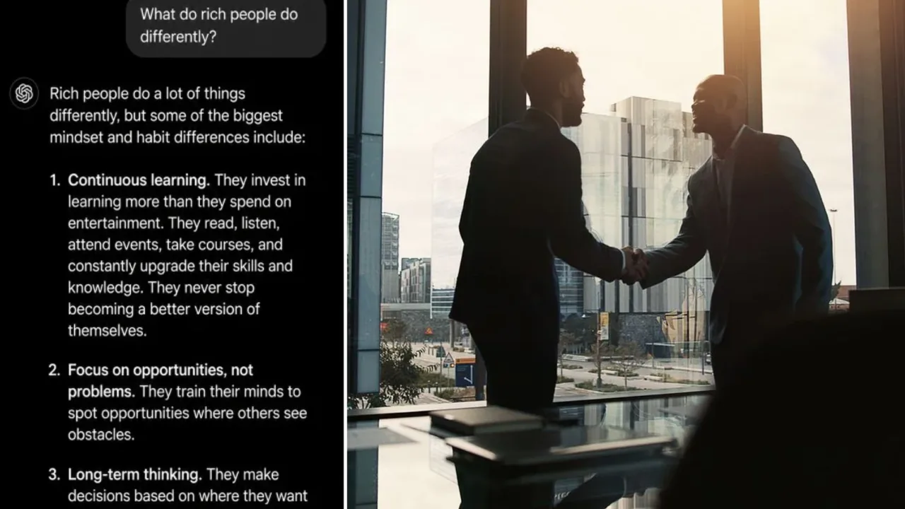 ChatGPT revealed the secret of the rich: they share one common habit