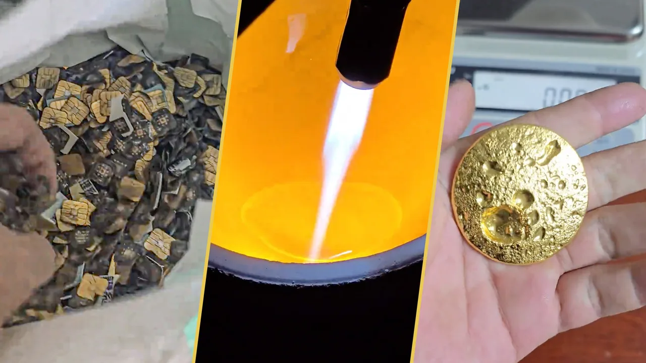 191 grams of gold found among electronic waste