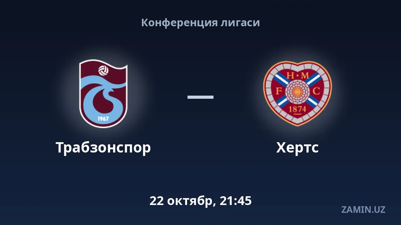 Трабзонспор — Хартс: составы и текстовая трансляция