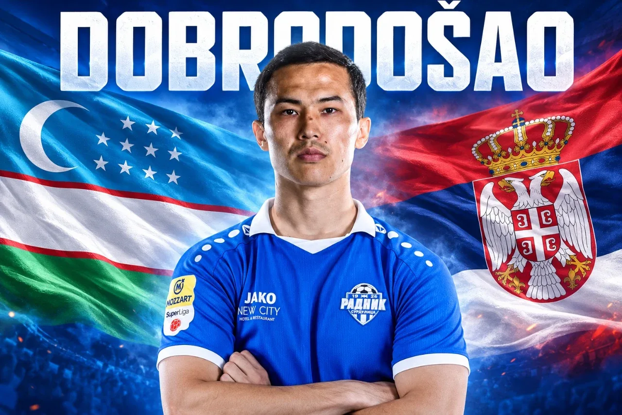 World Cup participant moves to Serbia: Otabek Shukurov's transfer causes a sensation