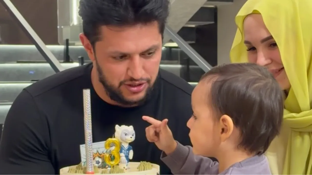 Actor Azamat Akhrorov's son turns 3 (video)