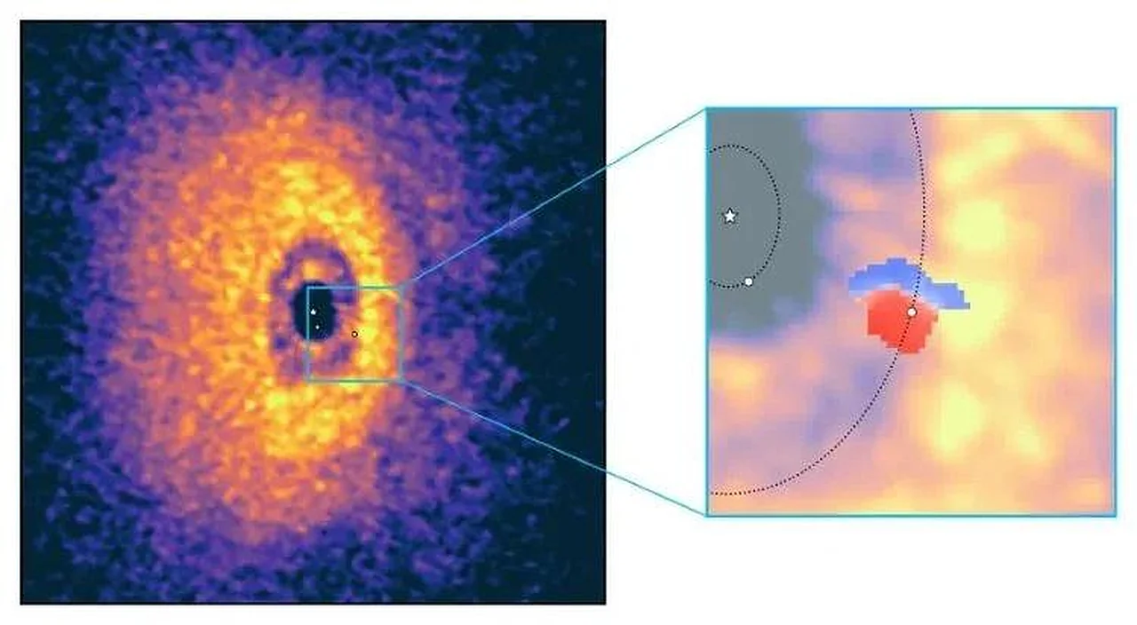 Astronomers capture the first image of a growing protoplanet